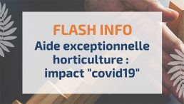 Aide exceptionnelle horticulture : impact "covid19"