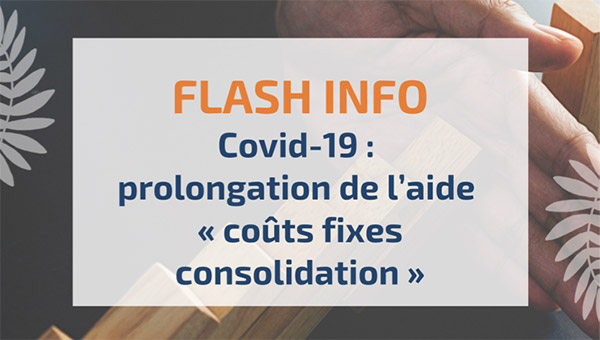Covid-19 - Prolongation de l'aide couts fixes consolidation