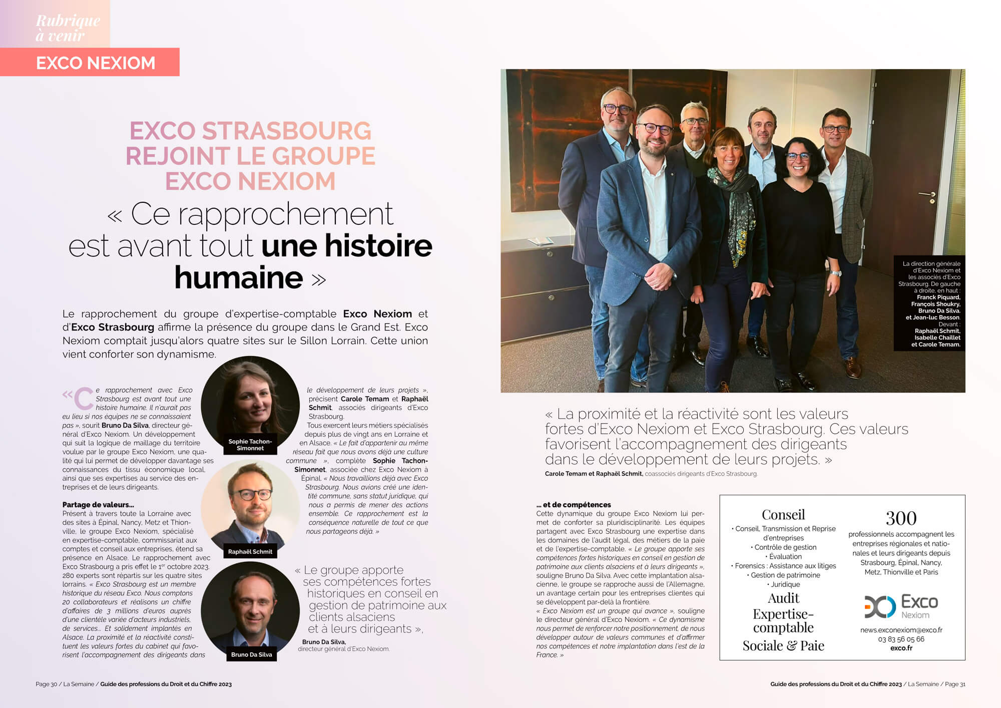 Exco Strasbourg integre Exco Nexiom