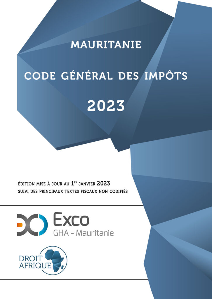 Communiqué de presse - Parution du Code général des impôts de Mauritanie,