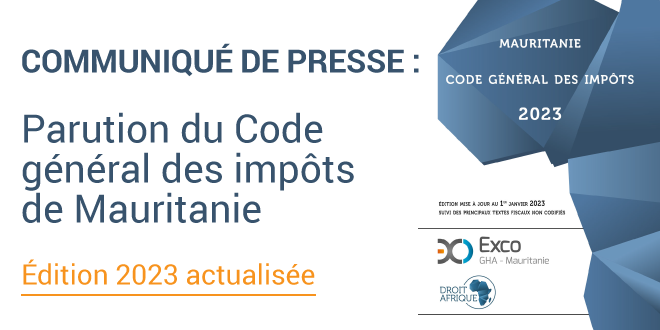 Code Mauritanie 2023